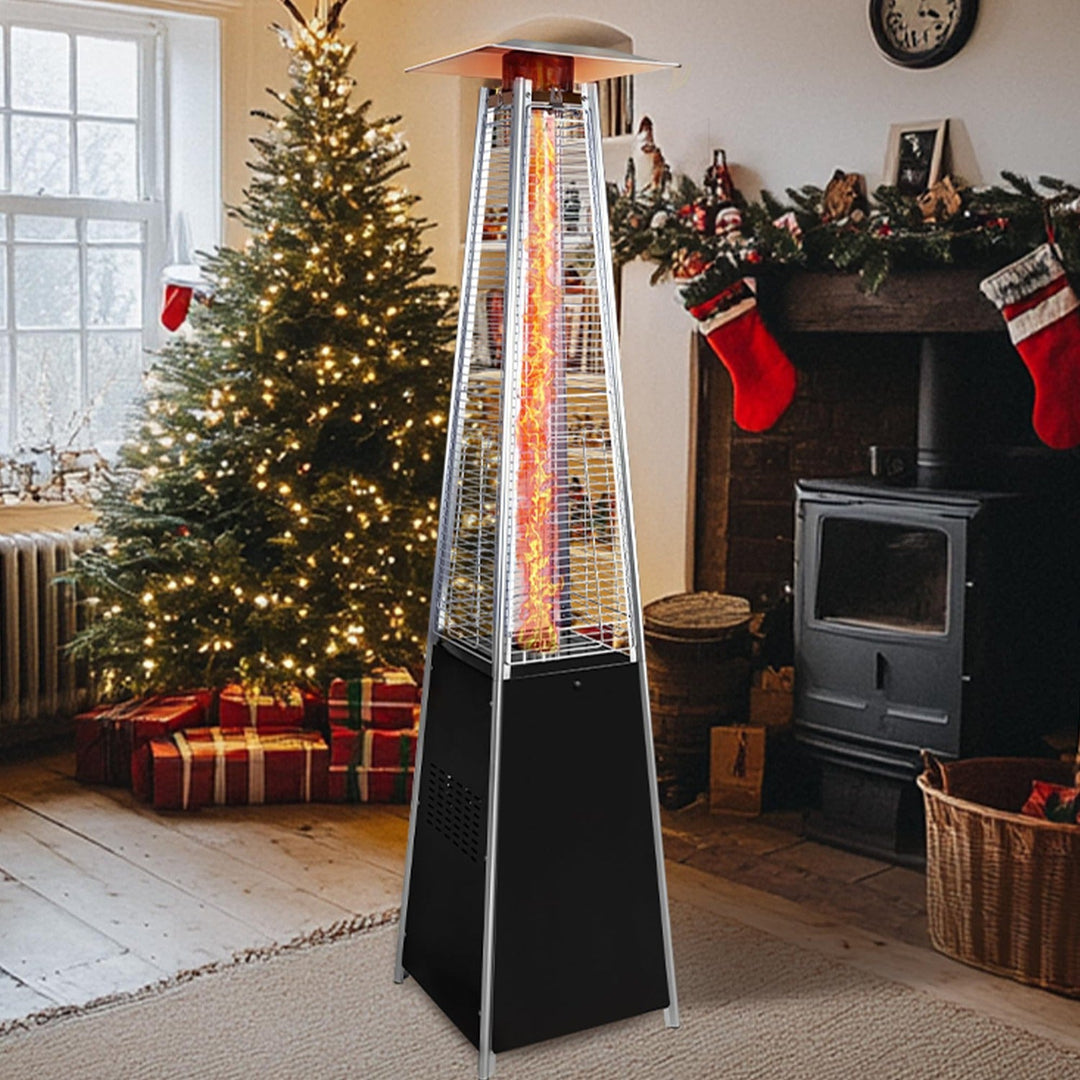 48,000 BTU Pyramid Patio Heater with Quartz Glass Tube