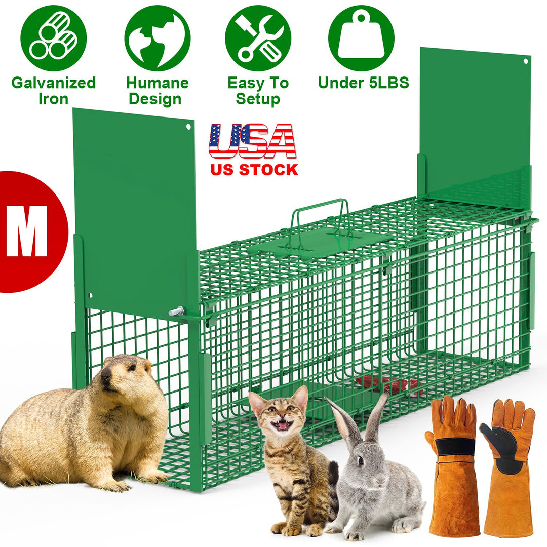 40in Live Animal Trap Cage - Humane Catch & Release