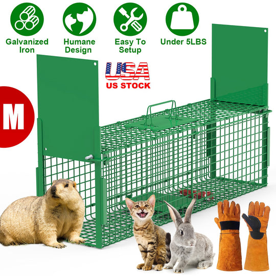 40in Live Animal Trap Cage - Humane Catch & Release