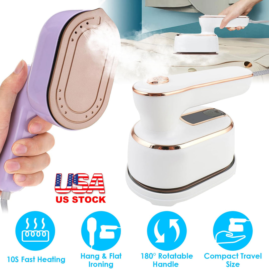 Portable Handheld Garment Steamer with 180° Rotatable Handle
