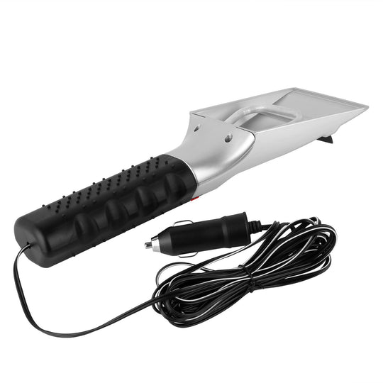 12V Car Electric Heated Ice Snow Scraper Window Ice Remover w/Squeegee 14FT Cable