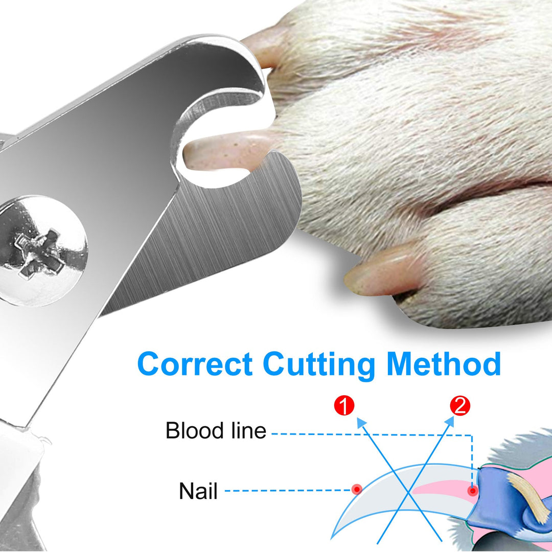 Dog Nail Clippers Pet Cat Nail Toe Trimmer Stainless Steel Grooming Tool Free Nail File Small Medium Large Dogs