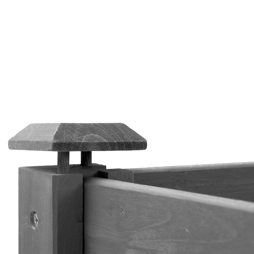Elevated Raised Garden Bed with Legs 48x24x30in Fir Wood