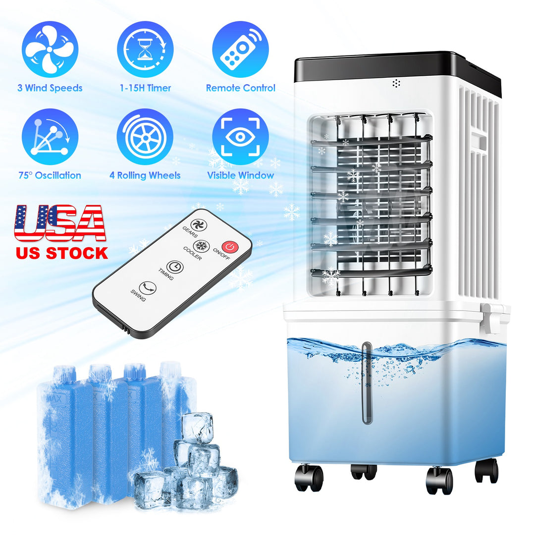 Portable Evaporative Air Cooler 12L with Remote & Timer