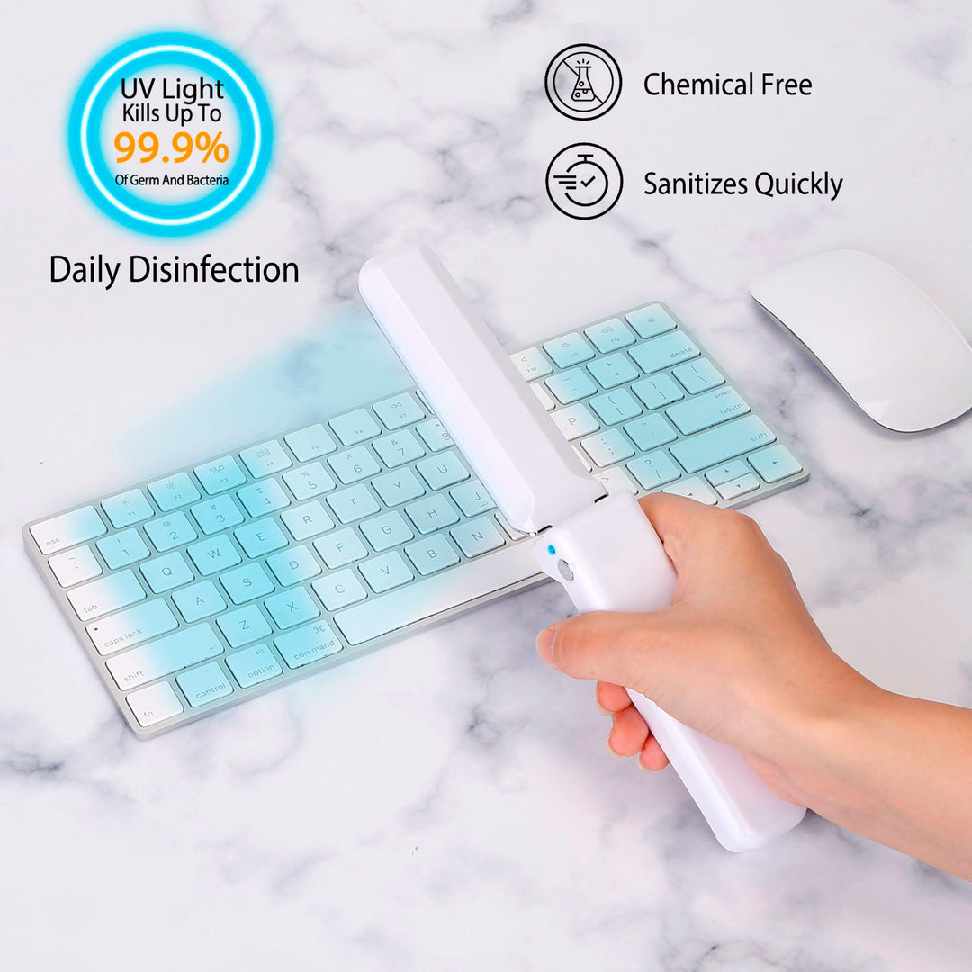 Foldable UV Sanitizer Light Handheld Germ Kill Sterilizer Wand UVC Disinfection Lamp For Tablet PC Phone Toys Wardrobe Toilet