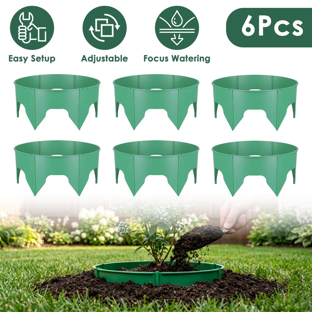 Adjustable Plant Grow Rings 10in with Hand Shovel - 12 Pack