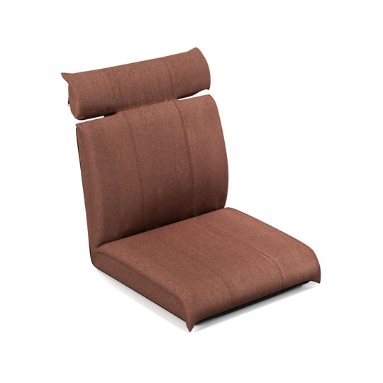 Folding Floor Chair with 14-Position Adjustable Backrest