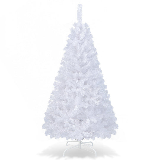 8 ft White Artificial PVC Christmas Tree with Stand