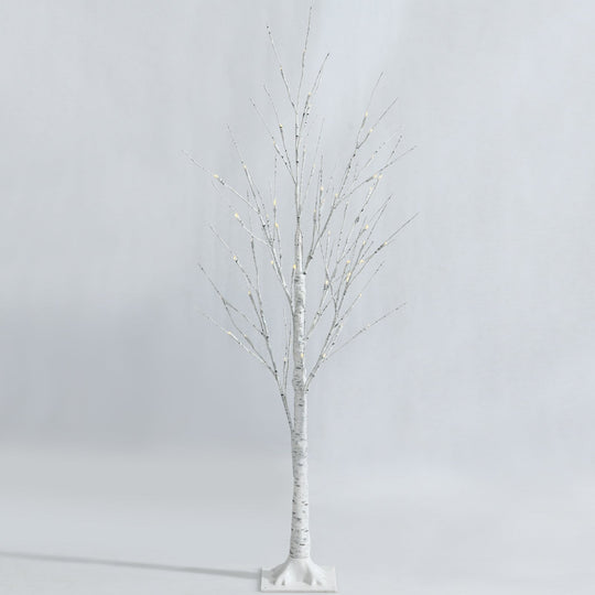 Pre-lit White Twig Birch Tree for Christmas Holiday with LED Lights