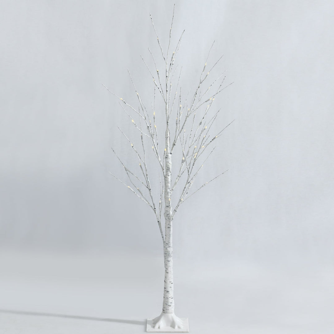 Pre-lit White Twig Birch Tree for Christmas Holiday with LED Lights
