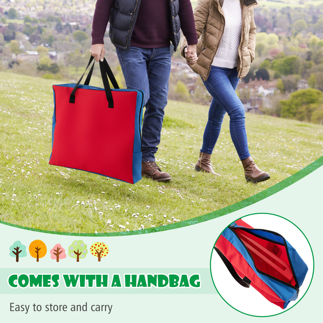 Jumbo 4-to-Score Connect Game Set with Carrying Bag and 42 Coins-Green