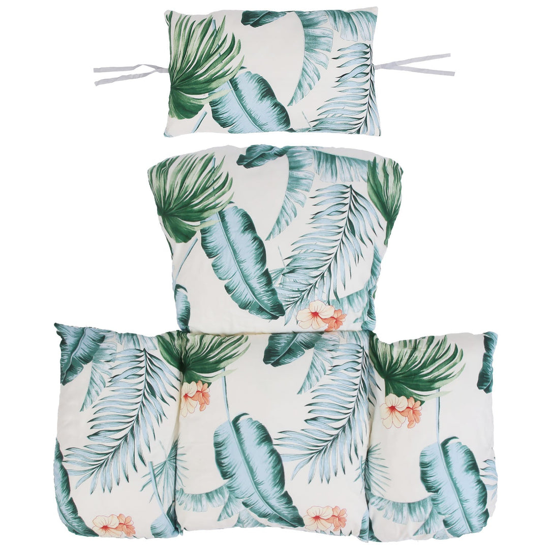 Egg Chair Cushion Hanging Basket Seat Cushion Thicken Soft Egg Swing Chair Pad Hanging Egg Chair Cushion with Headrest