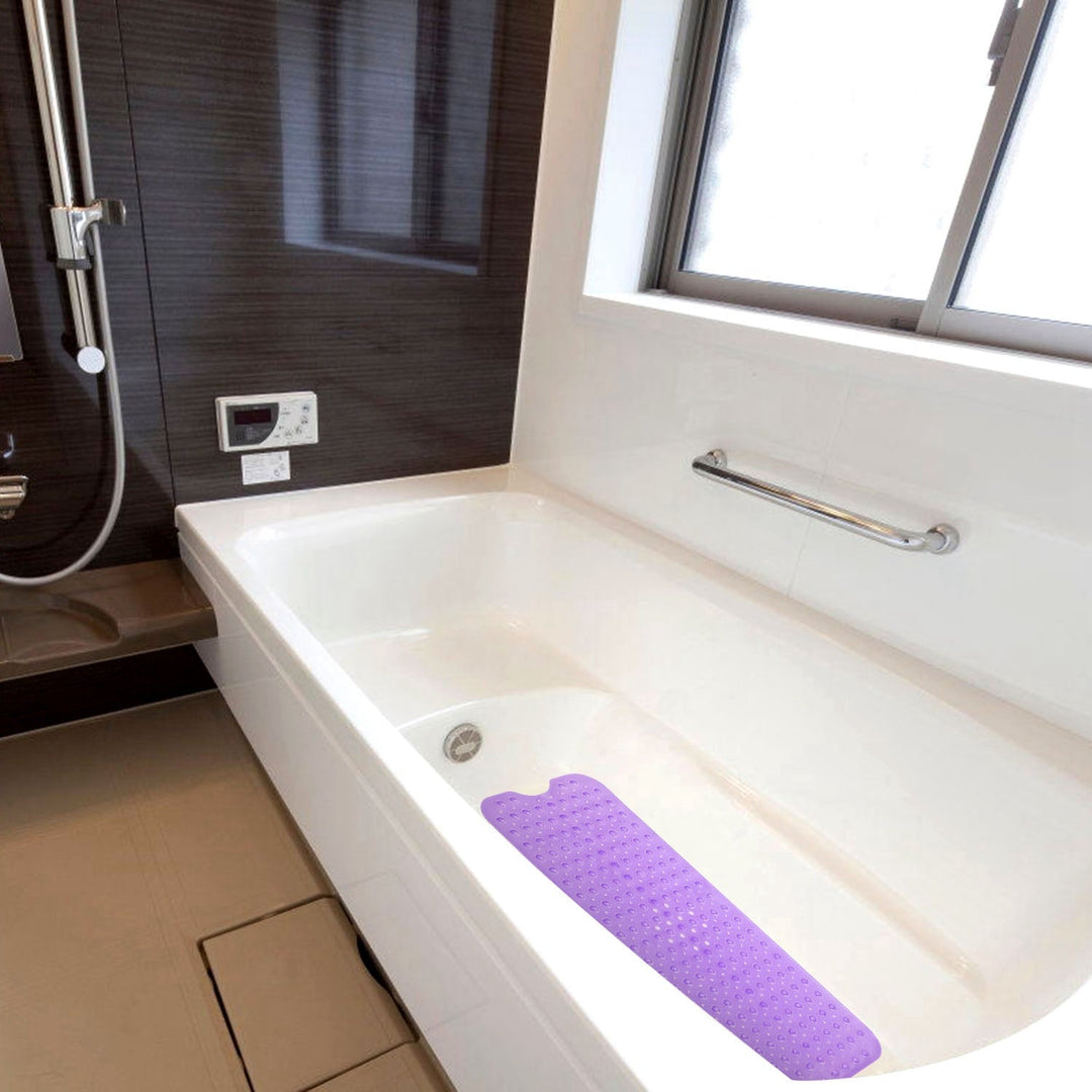 Bath Tub Mat Non-Slip Shower Mat BPA-Free Massage Anti-Bacterial with Suction Cups Washable for Bathroom Kitchen Pool