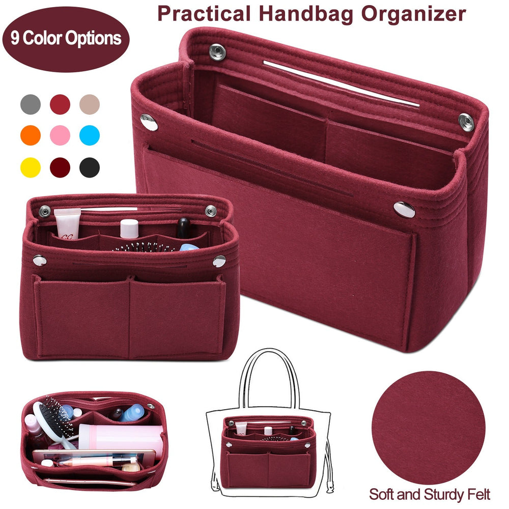 Felt Handbag Insert Organizer Purse Tote Shaper Bag in Bag Cosmetic Bag Handbag Purse Organizer