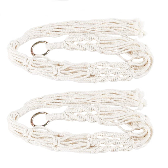 2Pcs Plant Hanger Flowerpot Net Bag 40in Cotton Rope Plant Hangers 4Legs Plant Hanger Fit For Round Or Square Plant Pot 4-11in