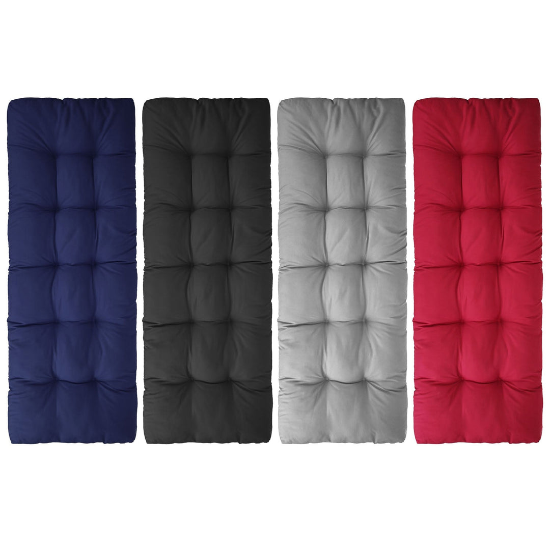 Bench Seat Cushion For Indoor Outdoor Furniture Non Slip Long Chair Cushion with Ties Strap Swing Cushion 51.18x19.68IN For Garden Patio Balcony Entry