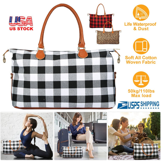 Women Duffle Bag Travel Luggage Bags Weekend Overnight Bag Tote Bags Shoulder Handle Bags Portable Diaper Bag