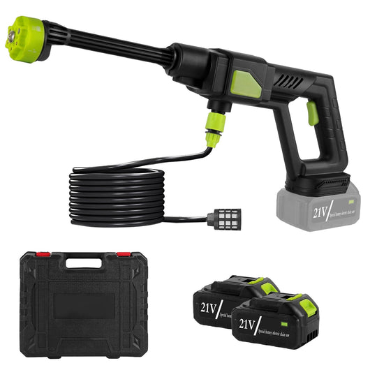 Cordless Pressure Washer Portable Electric Power Washer High Pressure Water Sprayer 435PSI Car Washer Cleaner with 6-in-1 Nozzle Foam Bottle Filter 15
