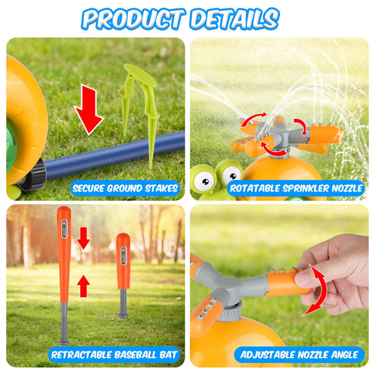 GBruno Snail Water Sprinkler Baseball Toy