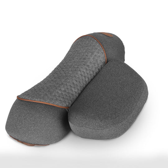 3 In 1 Neck Massager Pillow With Vibration Heating Therapy Airbag Stretching Memory Foam Fillings Ergonomic Cervical Massager With Portable Storage Ba