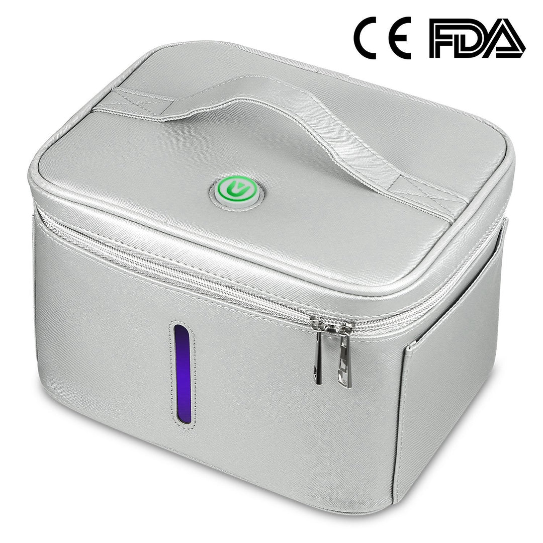 iMounTEK UV Disinfection Bag, Portable LED UV Sanitizer Box USB-Powered Travel UV Cleaner Bag for Baby Bottles Toys Underwear Toothbrush Beauty Tools