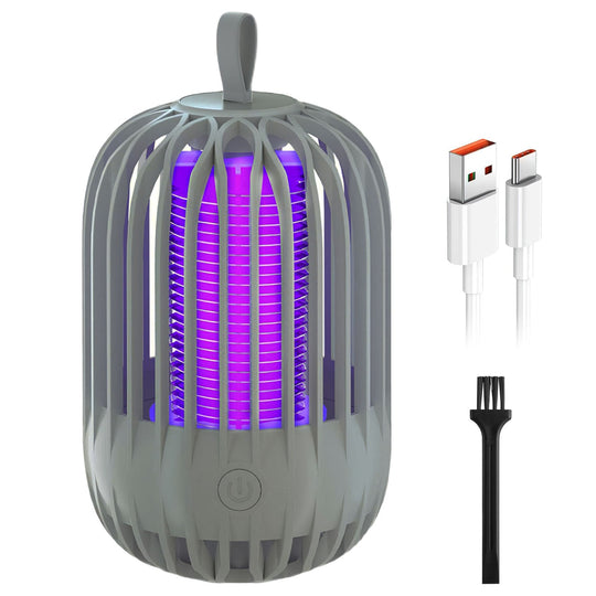 900V High Voltage Cordless Indoor Bug Zapper Type C Rechargeable Mosquito Lamp Trap Portable Electric Mosquito Killer with Hanging Strap Night Light f