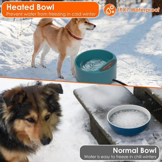 GBruno Heated Water Bowl for Dog Cat