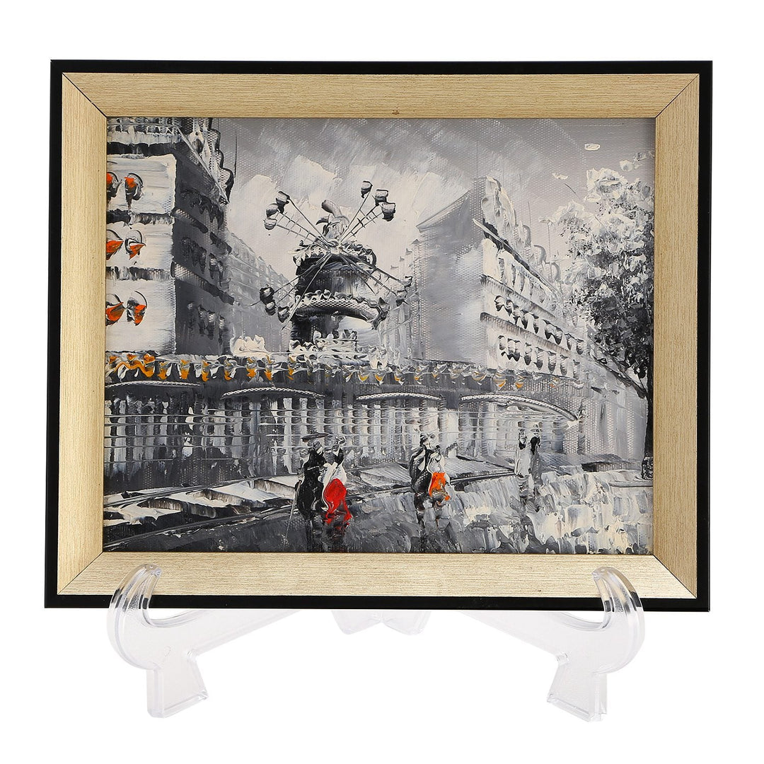 6Pcs Plastic Easels Plate Display Stand Picture Frame Holder for Photo Dish Art Pieces Certificates Placecard Home Office Birthday Decoration