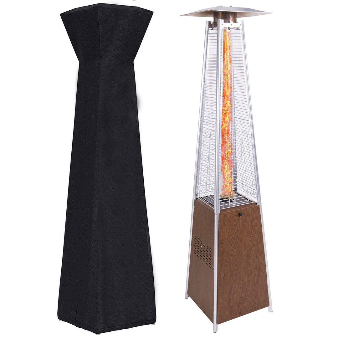 48,000 BTU Pyramid Patio Heater with Quartz Glass Tube