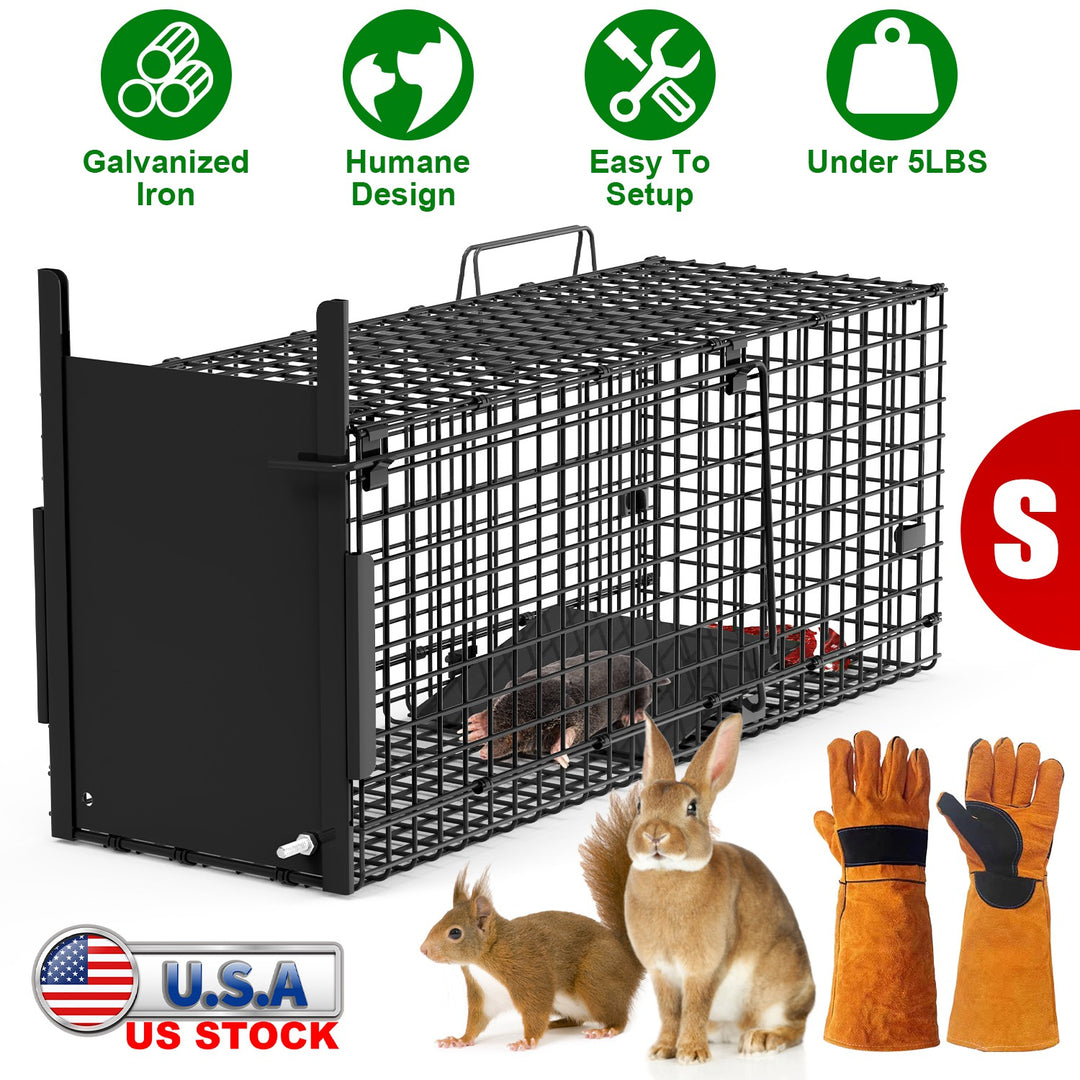 40in Live Animal Trap Cage - Humane Catch & Release