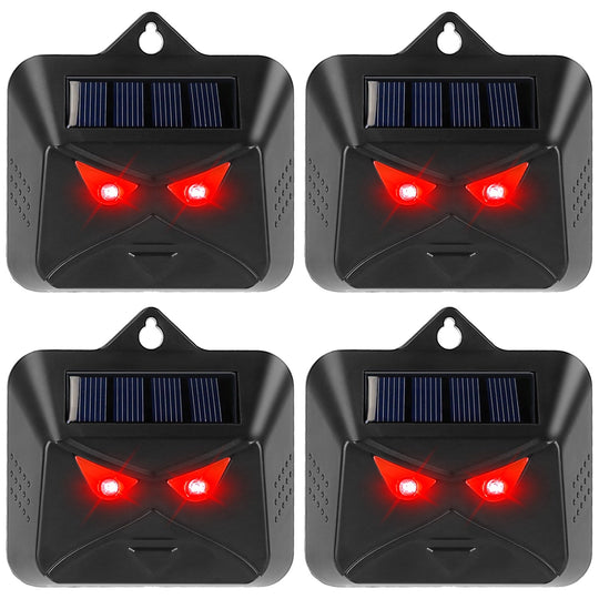 4Pcs Solar Predator Control Light Coyote Deterrent Deer Bird Repeller Lamp Animal Repellent for Garden Farm
