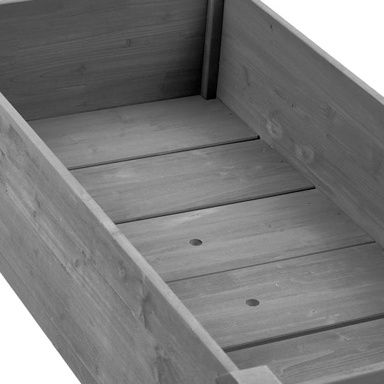 Elevated Raised Garden Bed with Legs 48x24x30in Fir Wood