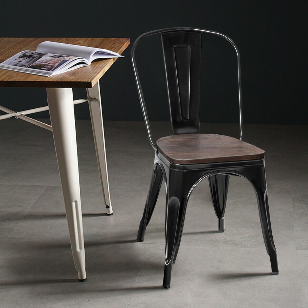 Windsor Dining Chairs Set of 4 Mid Century Rubber Wood Kitchen Chairs with Swivel Seat