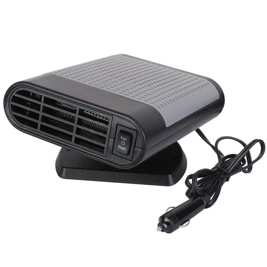 12V 150W Portable Car Heater Heating Fan 2 In 1 Defroster Defogger Demister Windshield Heater Automotive Cooling Fan with Air Purification 360¡ Rotati