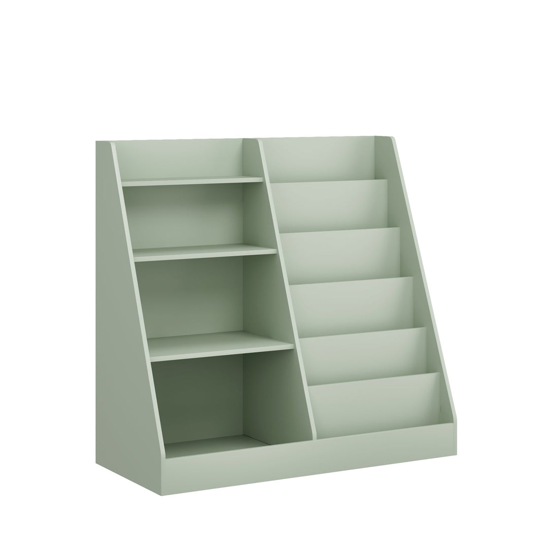 Kids Bookshelf with Toy Storage Organizer, 34.65" Multi-Tier