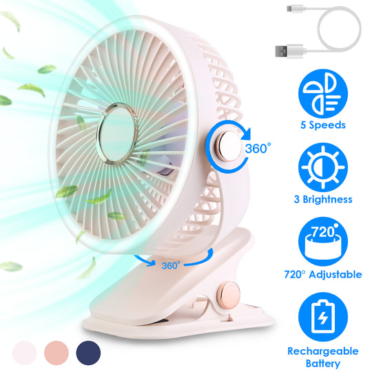 GBruno Portable Quiet Clip Fan