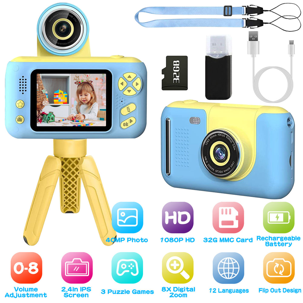 GBruno Kids Digital Camera with Flip Lens