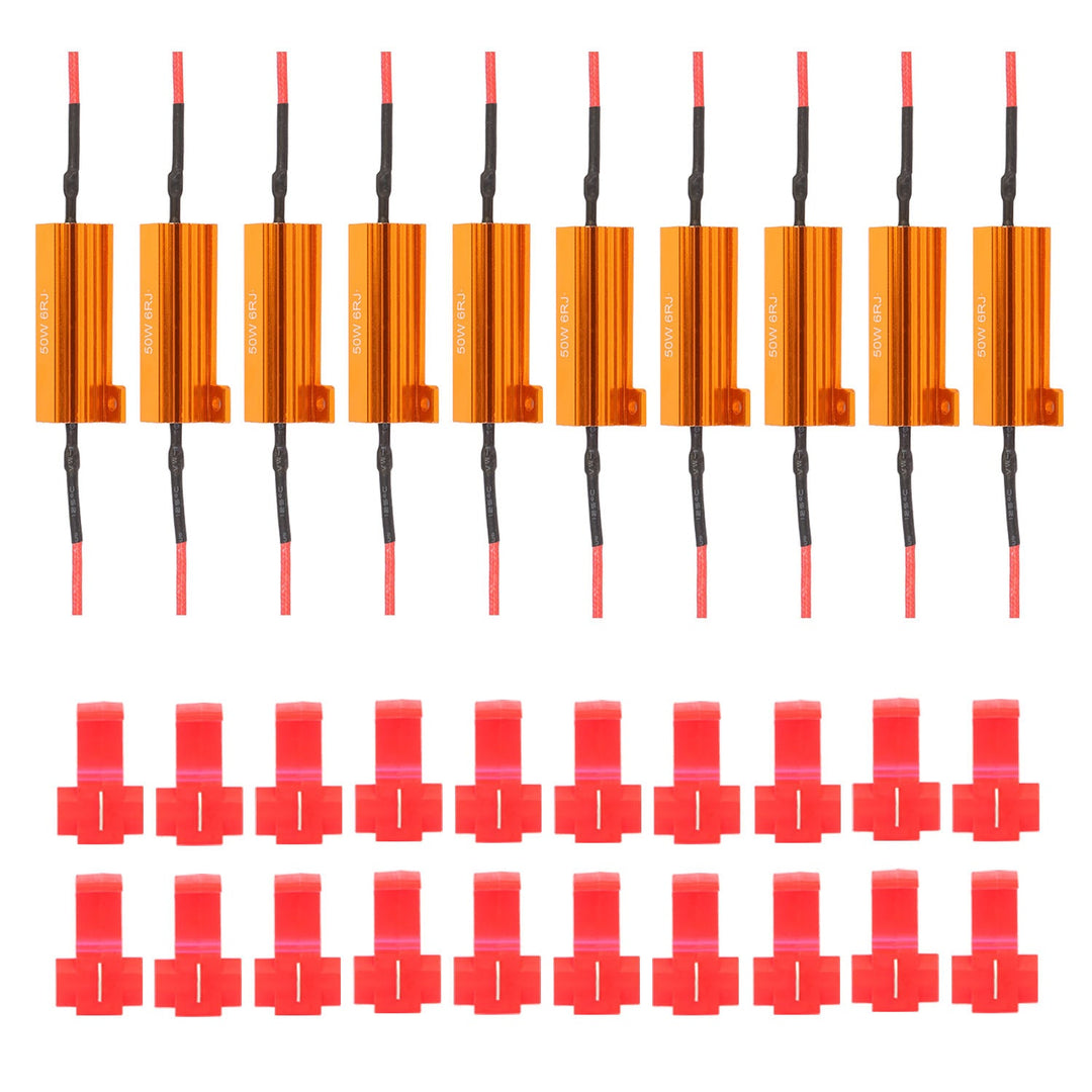 10 PIC 50W 6 ohm Load Resistor Set with 20 T-Taps