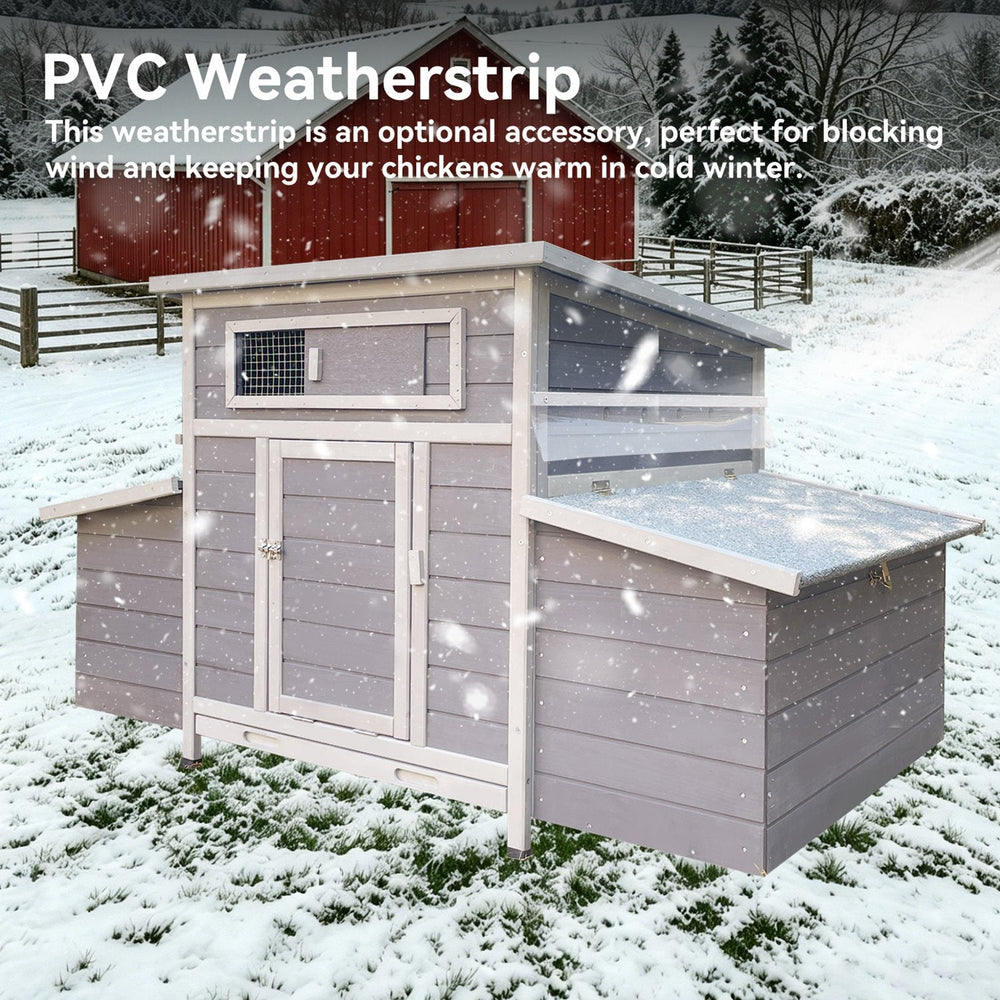 Wooden Chicken Coop for 3-6 Chickens with 6 Nesting Boxes