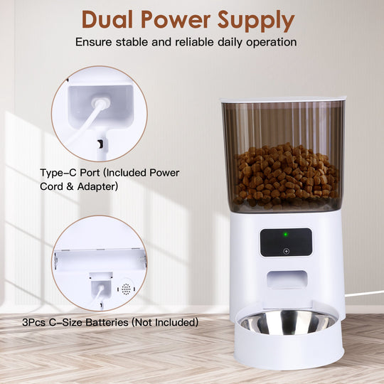 GBruno 5L Automatic Pet Feeder