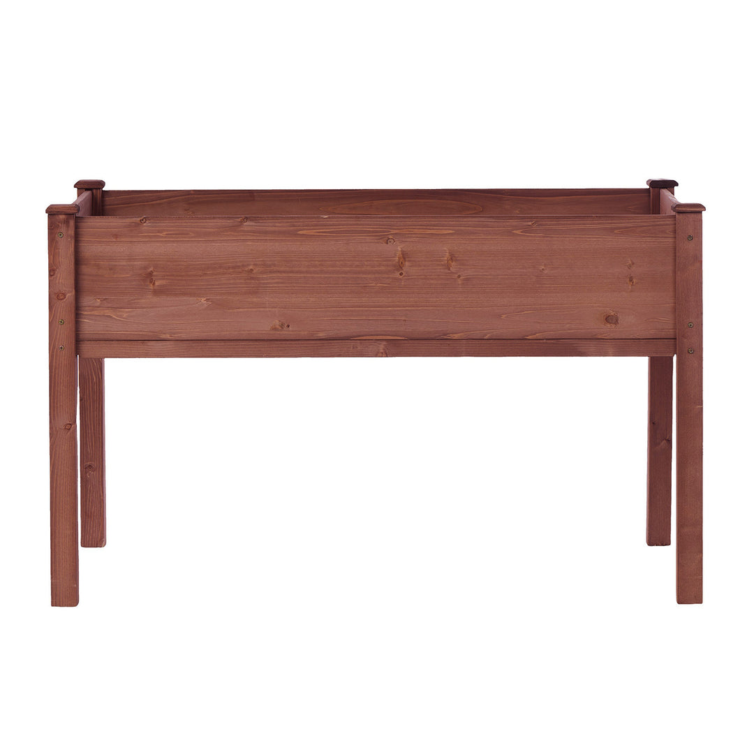 31x16x30in Elevated Raised Garden Bed with Legs, Wooden Planter Box for Outdoor Vegetable Herb Flower Fruit Growing