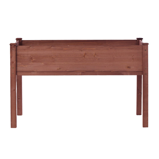 31x16x30in Elevated Raised Garden Bed with Legs, Wooden Planter Box for Outdoor Vegetable Herb Flower Fruit Growing