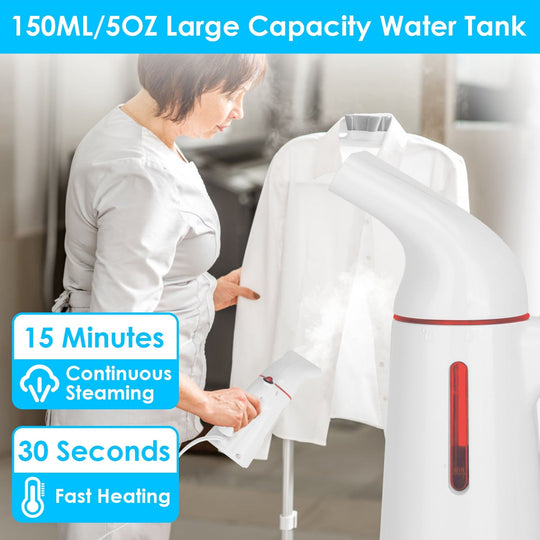 700W Garments Steamer Portable Handheld Steamer Travel Electric Steamer for Garments Clothing Wrinkles Remover 30S Heat Up 150ML Water Tank