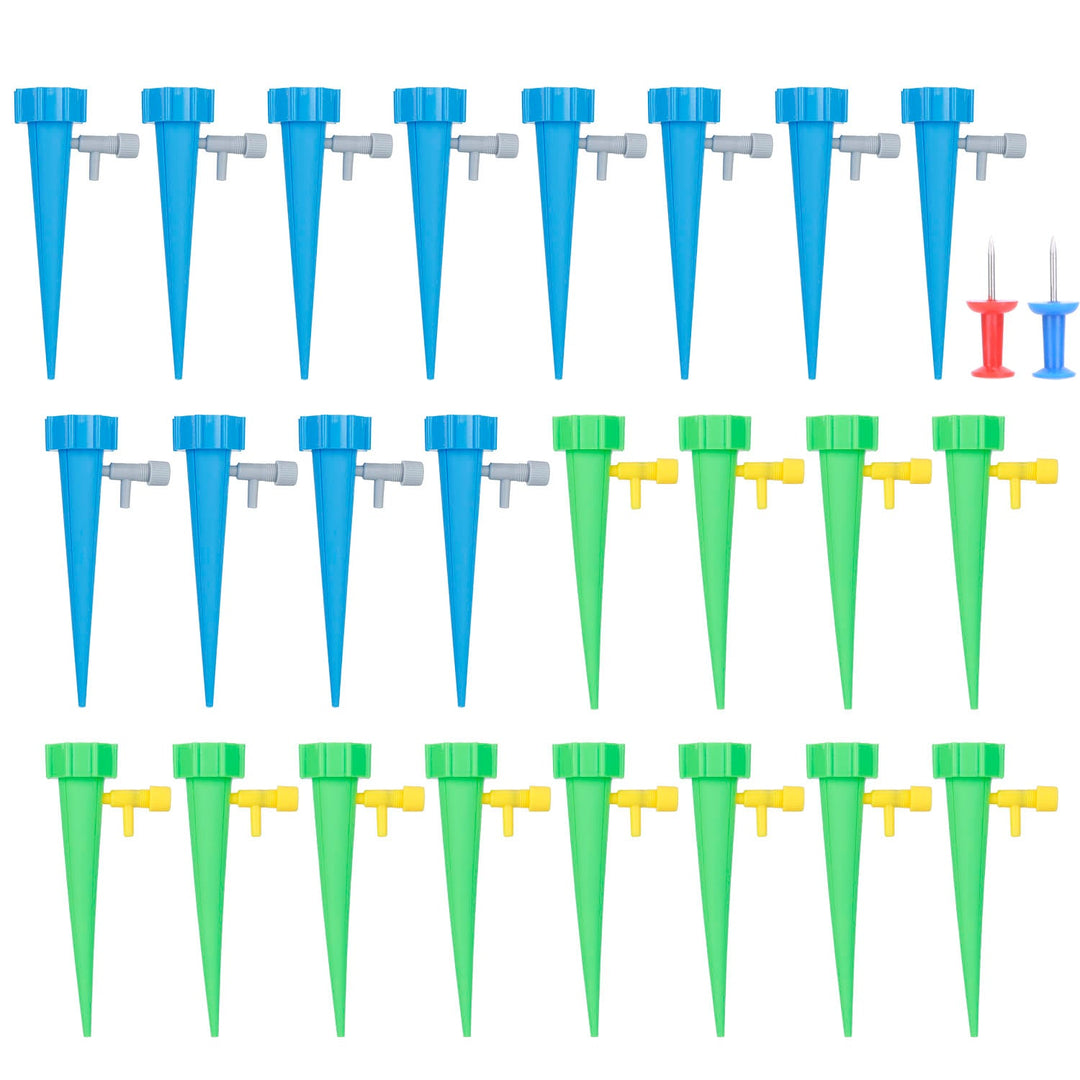24PCS Self-Watering Spikes – Adjustable Plant Waterers for Indoor/Outdoor Use