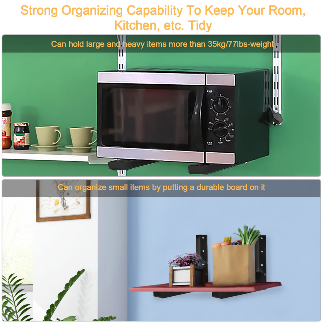 Microwave Wall Mount Bracket - Adjustable Heavy Duty Steel