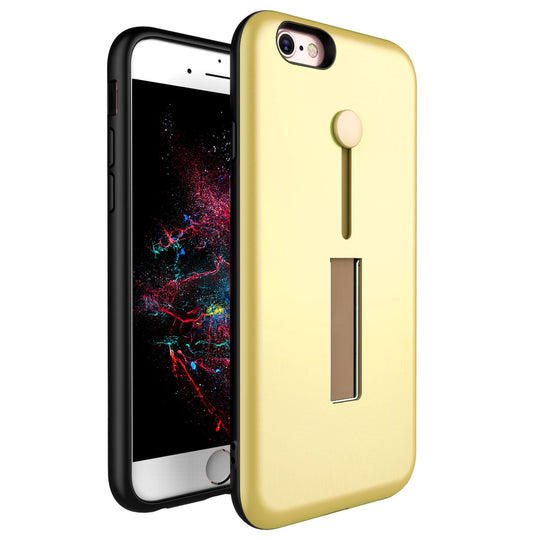 Finger Strap Phone Case for iPhone  8 Drop-prot ection Finger Ring Rugged Phone Case with Kickstand Dual Layer Case
