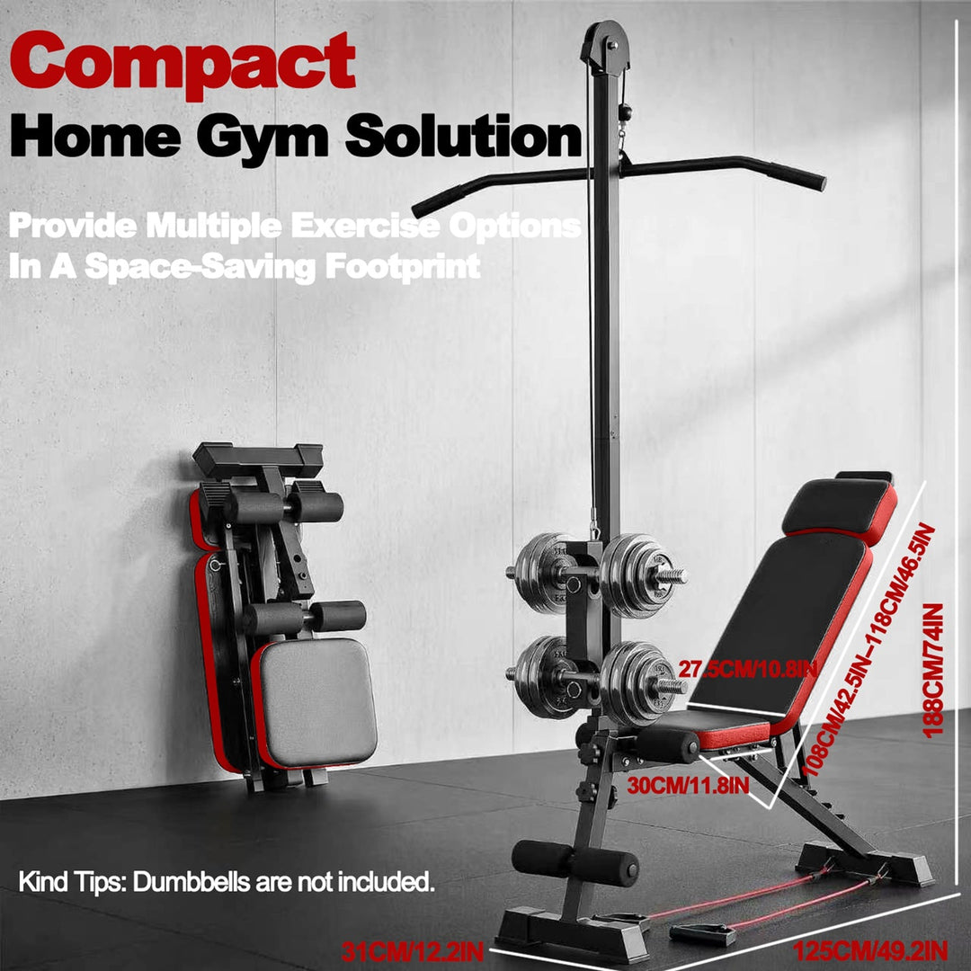 Multi-Functional Weight Bench with Pulley System