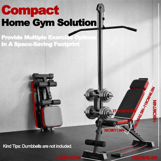 Multi-Functional Weight Bench with Pulley System