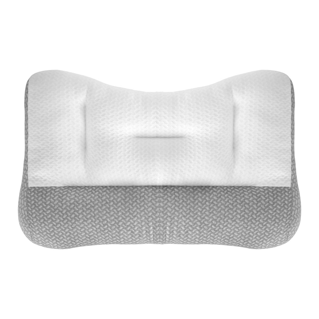 Ergonomic Bed Pillow with Dual Height Design & Breathable Mesh