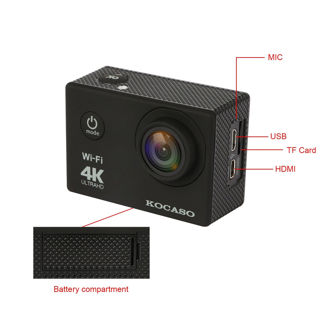 4K 6G+IR 170¡Lens Action Camera